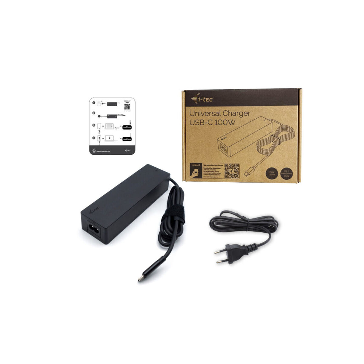 Draagbare oplader i-Tec CHARGER-C100W Zwart